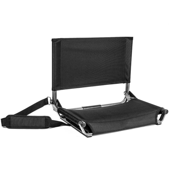 Cascade Mountain Tech Lightweight Extra-Wide Stadium Seat for Bleachers black