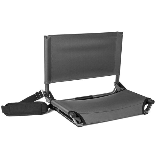 Cascade Mountain Tech Lightweight Extra-Wide Stadium Seat for Bleachers grey
