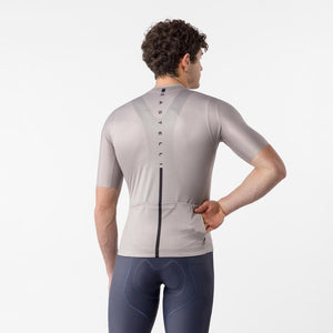 Castelli Men's Drittone Logo Short Sleeve Bike Jersey clay