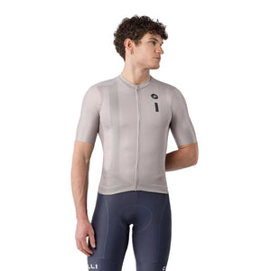 Castelli Men's Drittone Logo Short Sleeve Bike Jersey clay