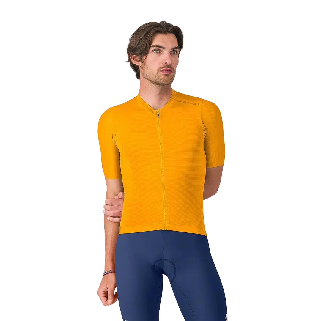 Castelli Men's Espresso 2 Short Sleeve Bike Jersey orange