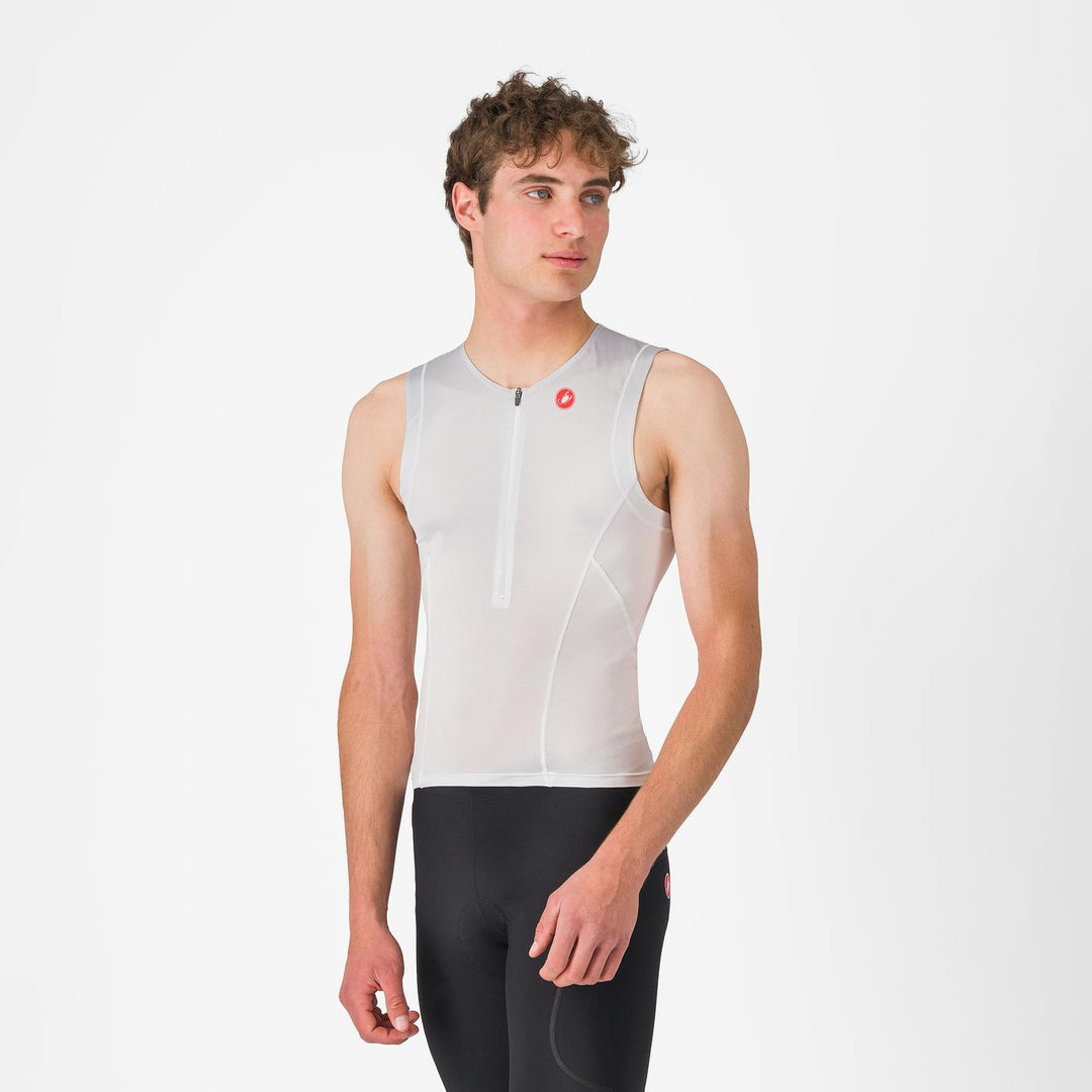 Castelli Men's Free Speed 3 Tri Top white/grey