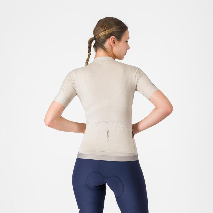 Castelli Women's Espresso 2 Short Sleeve Bike Jersey silver moon