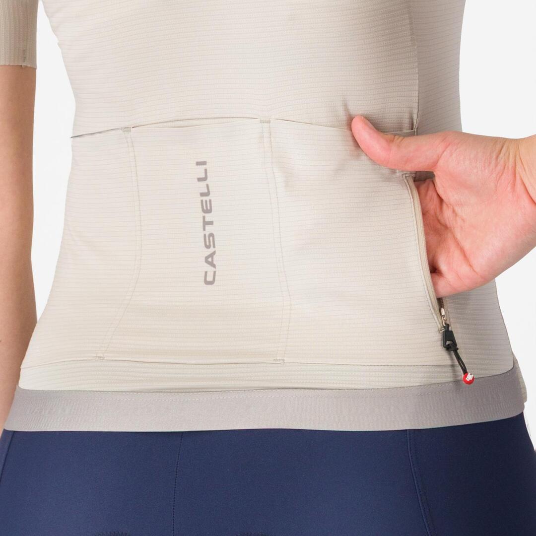 Castelli Women's Espresso 2 Short Sleeve Bike Jersey silver moon