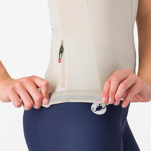 Castelli Women's Espresso 2 Short Sleeve Bike Jersey silver moon