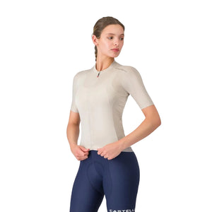 Castelli Women's Espresso 2 Short Sleeve Bike Jersey silver moon