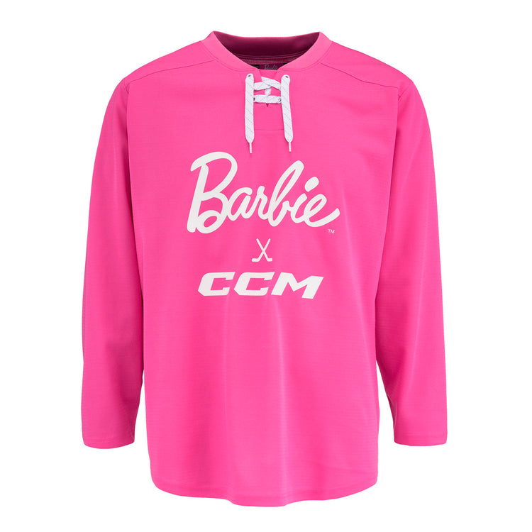 CCM Adult FTW Barbie Practice Jersey pink