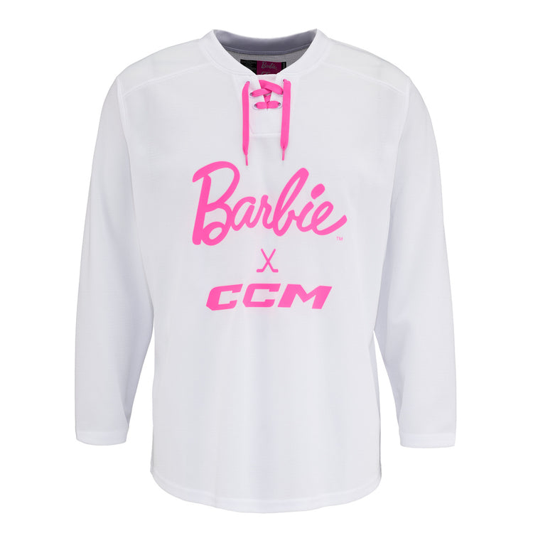 CCM Adult FTW Barbie Practice Jersey white