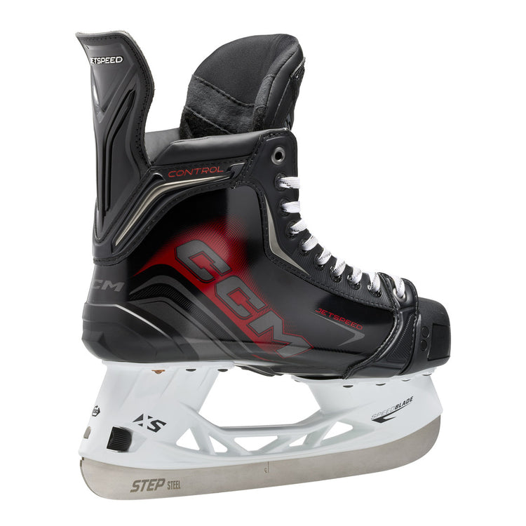 CCM Intermediate JETSPEED Control Hockey Player Skates 2025 black red