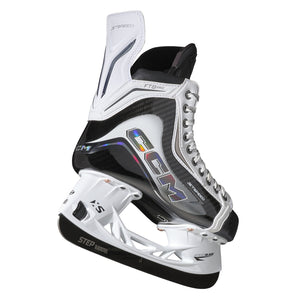 CCM Intermediate JETSPEED FT8 Pro White Hockey Skates black/white