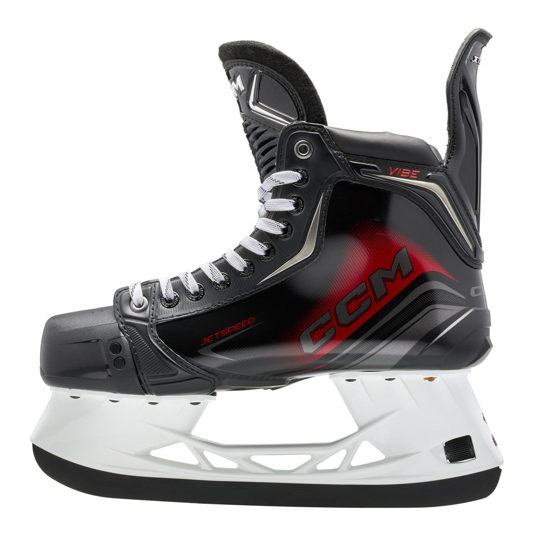 CCM Intermediate JETSPEED Vibe Hockey Player Skates 2025 black red