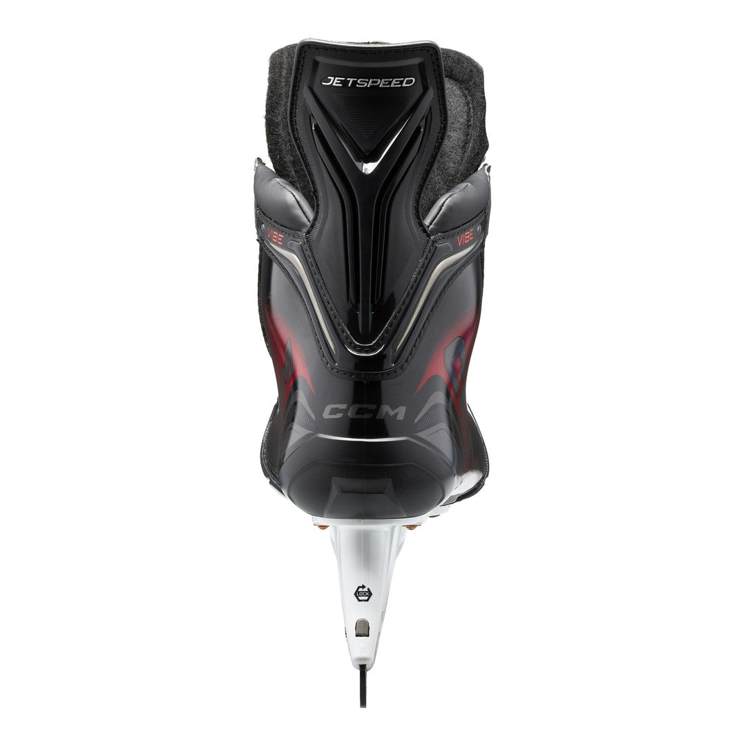 CCM Intermediate JETSPEED Vibe Hockey Player Skates 2025 black red