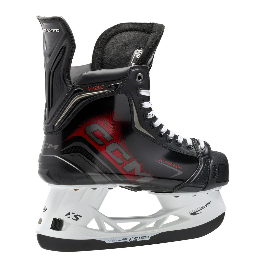 CCM Intermediate JETSPEED Vibe Hockey Player Skates 2025 black red