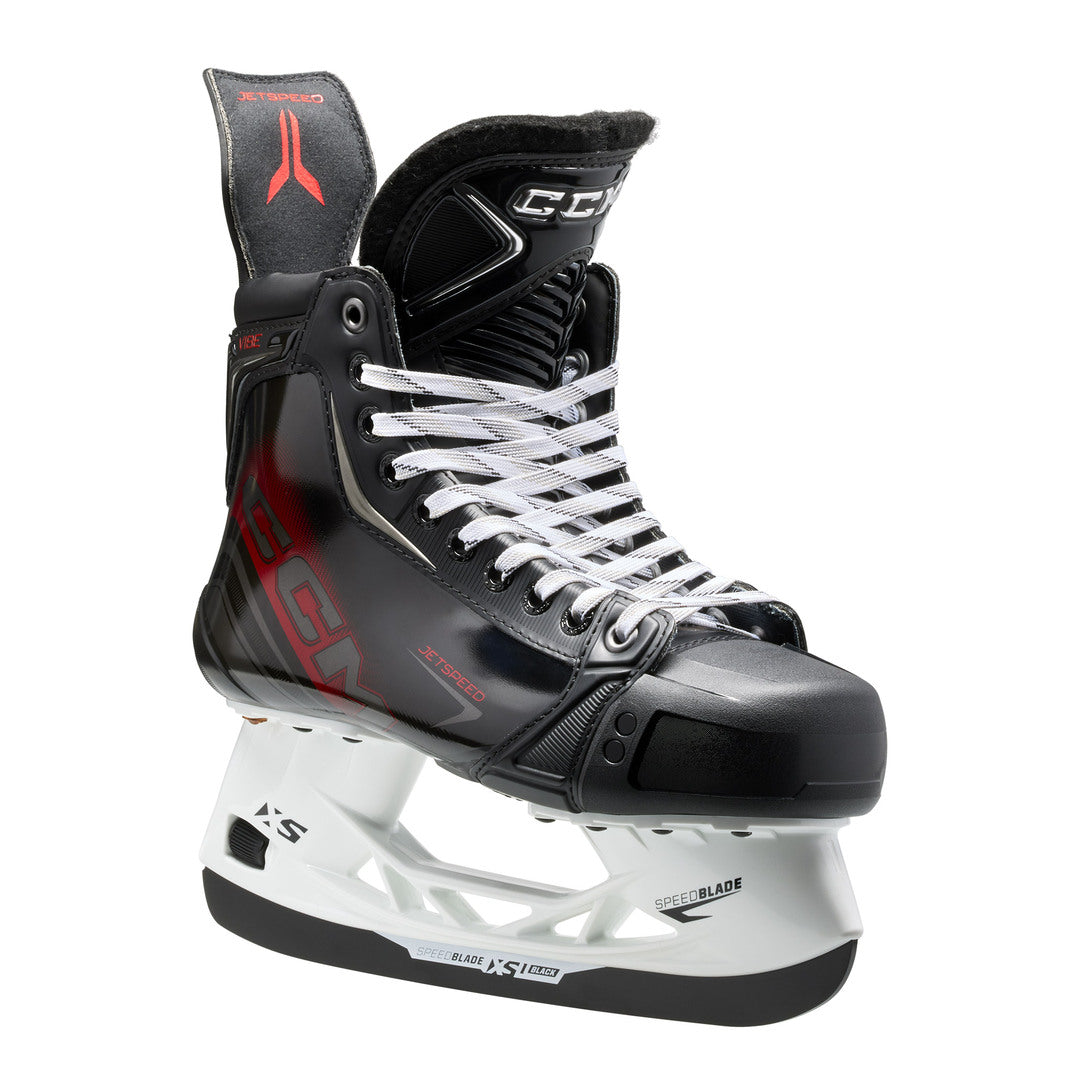CCM Intermediate JETSPEED Vibe Hockey Player Skates 2025 black red