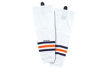CCM Intermediate SX8000 Gamewear Hockey Sock Oilers White