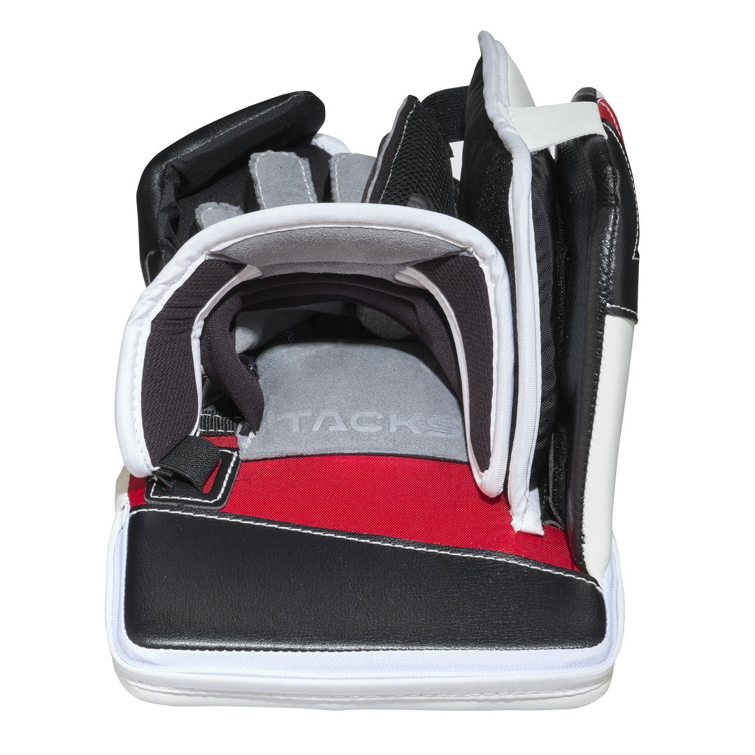CCM Intermediate Tacks Hockey Goalie Blocker white/black/red