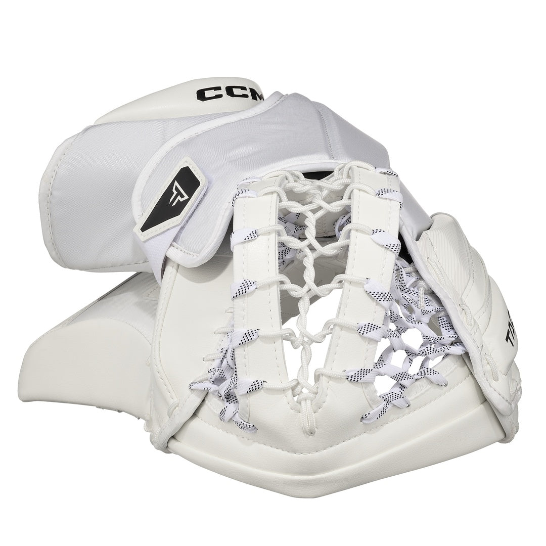 CCM Intermediate Tacks Hockey Goalie Trapper white