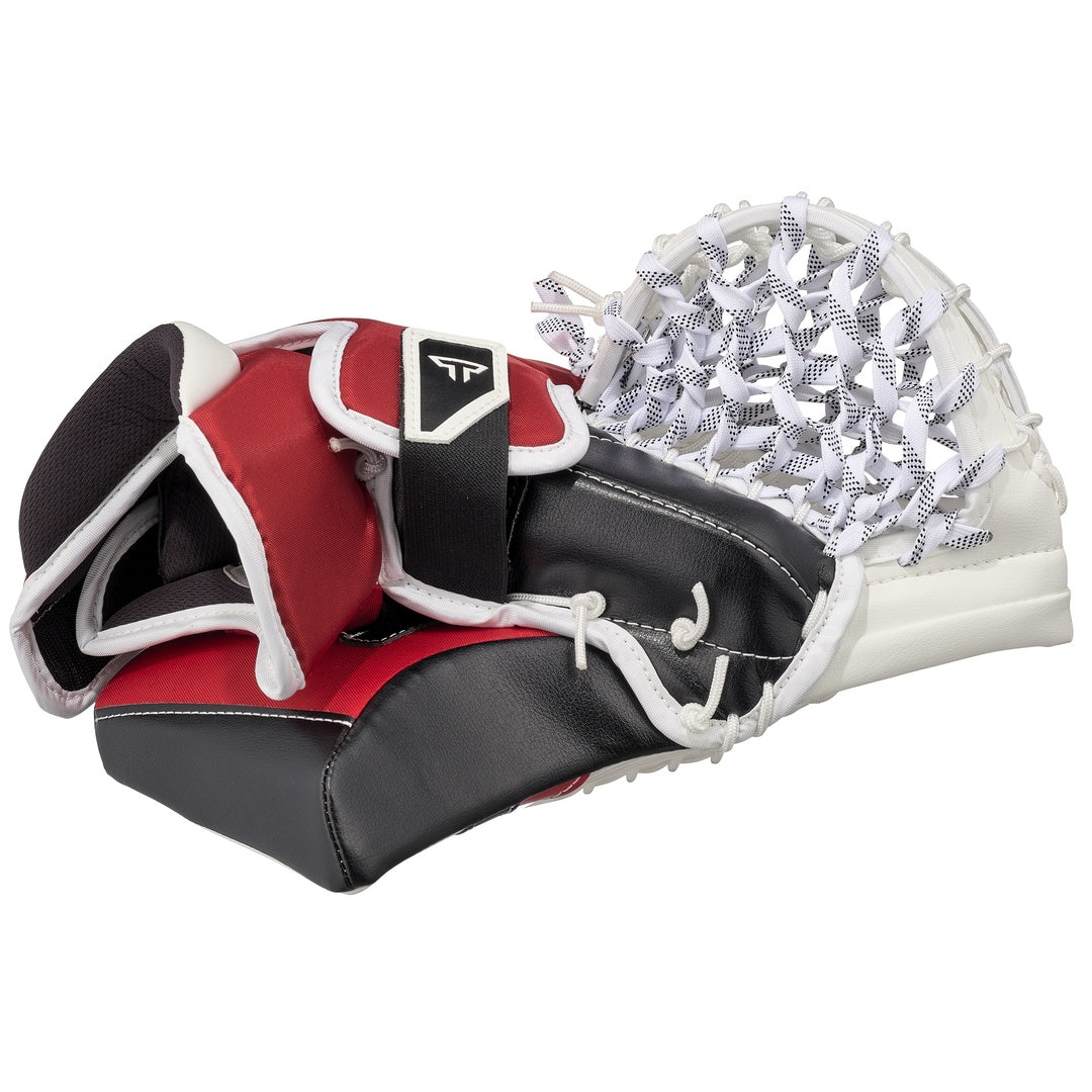 CCM Intermediate Tacks Hockey Goalie Trapper Chicago- white/black/red