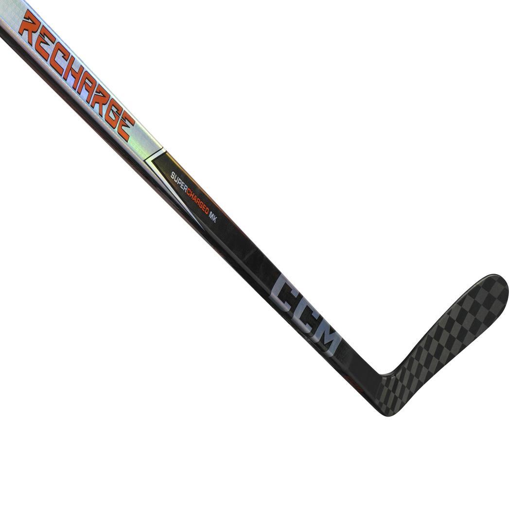 CCM Intermediate Tacks Recharge Hockey Player Stick black silver