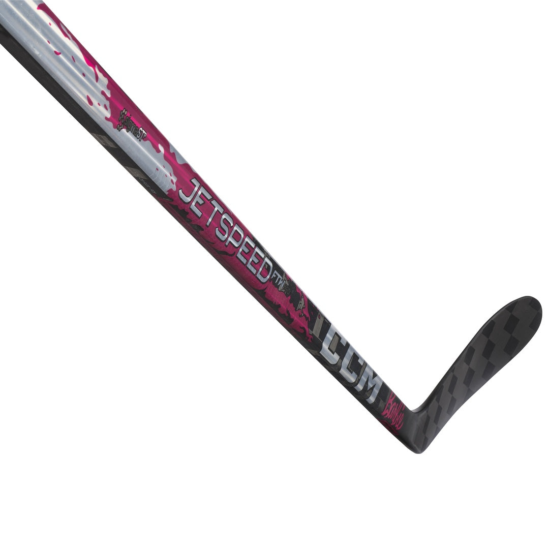 CCM Intermediate Women's JetSpeed FTW Pro Barbie Hockey Player Stick pink/silver/black