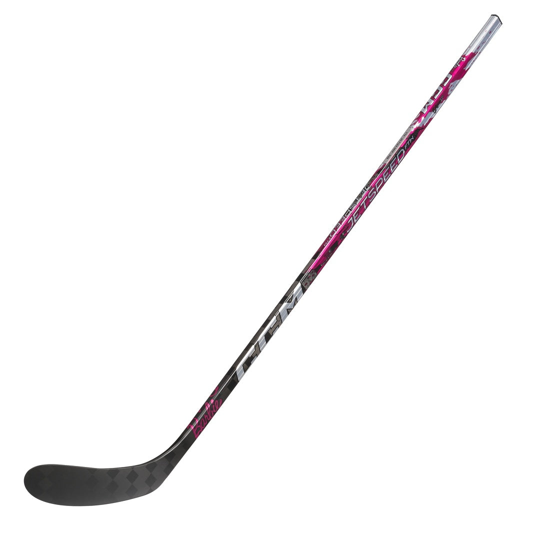 CCM Intermediate Women's JetSpeed FTW Pro Barbie Hockey Player Stick pink/silver/black