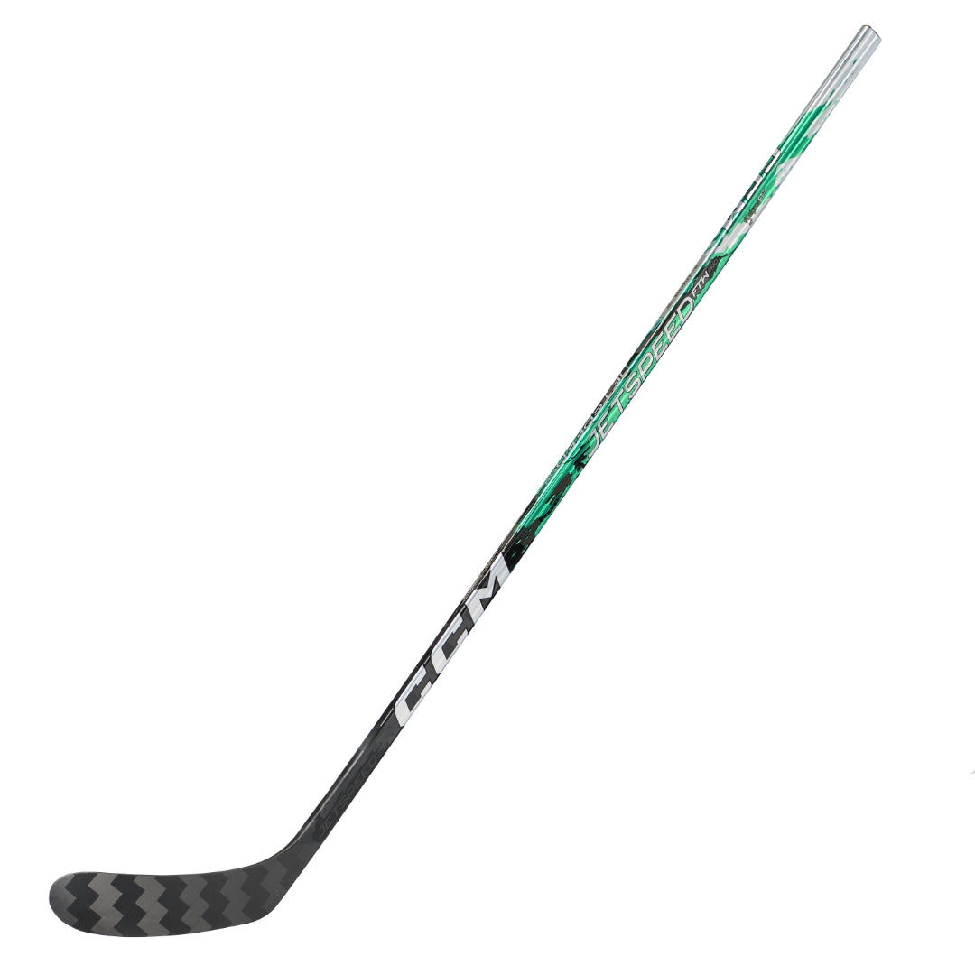 CCM Intermediate Women's JetSpeed FTW Pro Hockey Player Stick black green silver