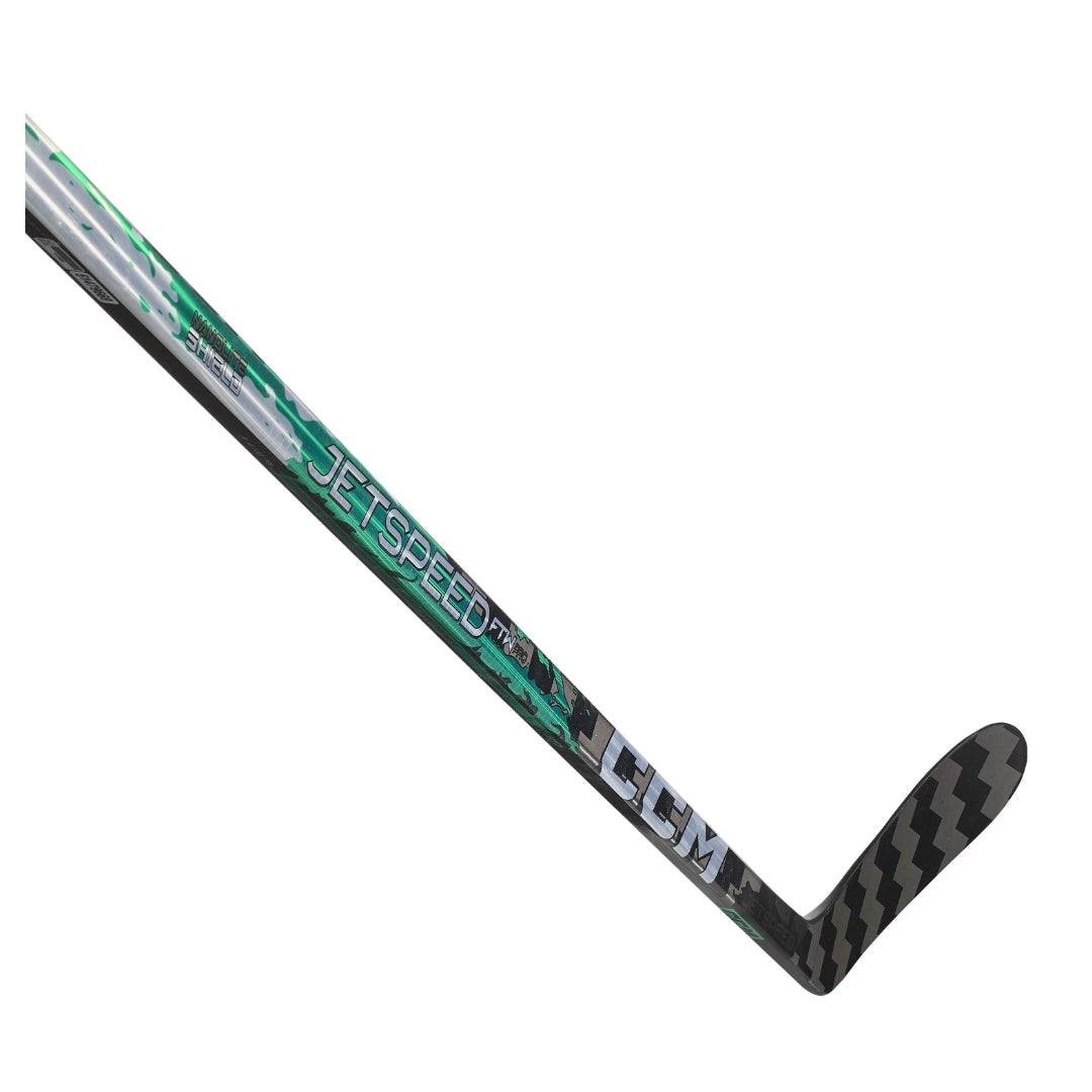 CCM Intermediate Women's JetSpeed FTW Pro Hockey Player Stick black green silver