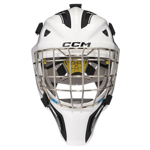 CCM Junior Axis F5 Decal Goalie Mask white black