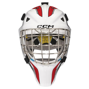 CCM Junior Axis F5 Decal Goalie Mask white red