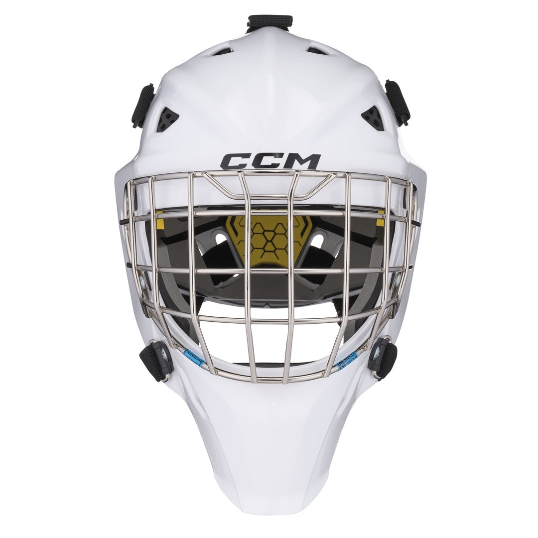 CCM Junior Axis F5 Hockey Goalie Mask white