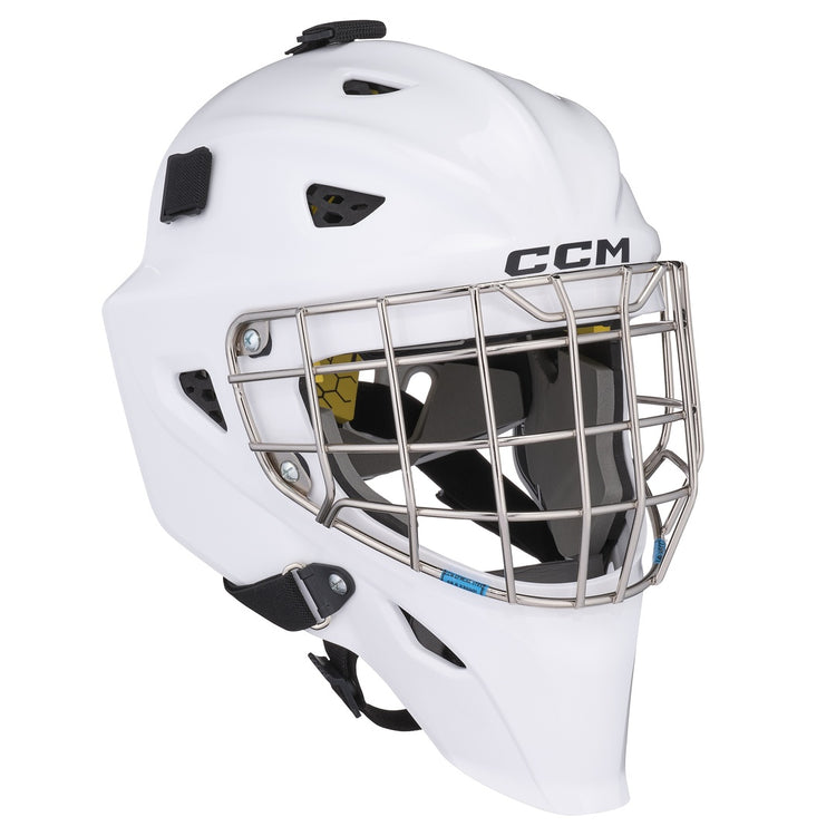 CCM Junior Axis F5 Hockey Goalie Mask white