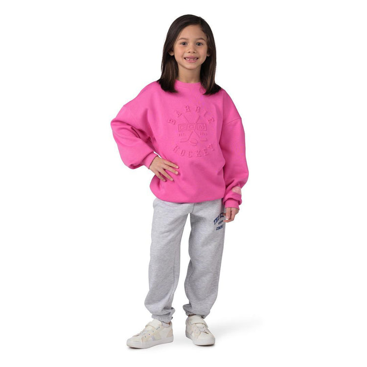 CCM Junior Barbie Crew Neck Sweatshirt pink