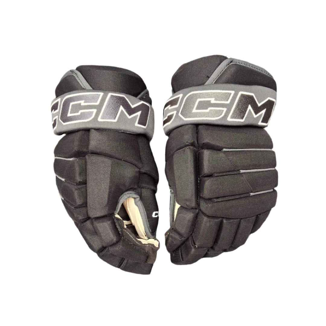 CCM Junior HG4PC3 4 Roll Hockey Player Gloves black graphite grey