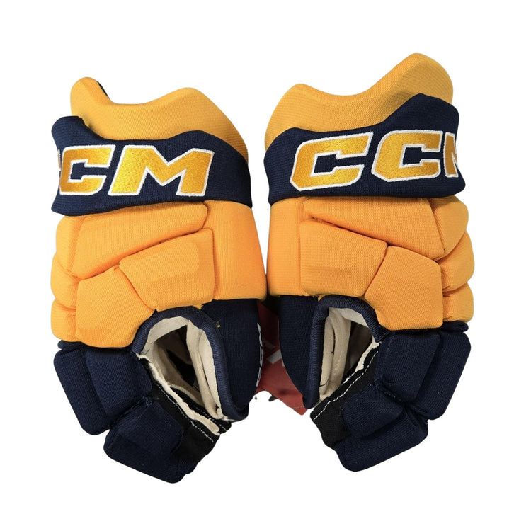 CCM Junior HGJTSC Hockey Player Gloves yellow/navy