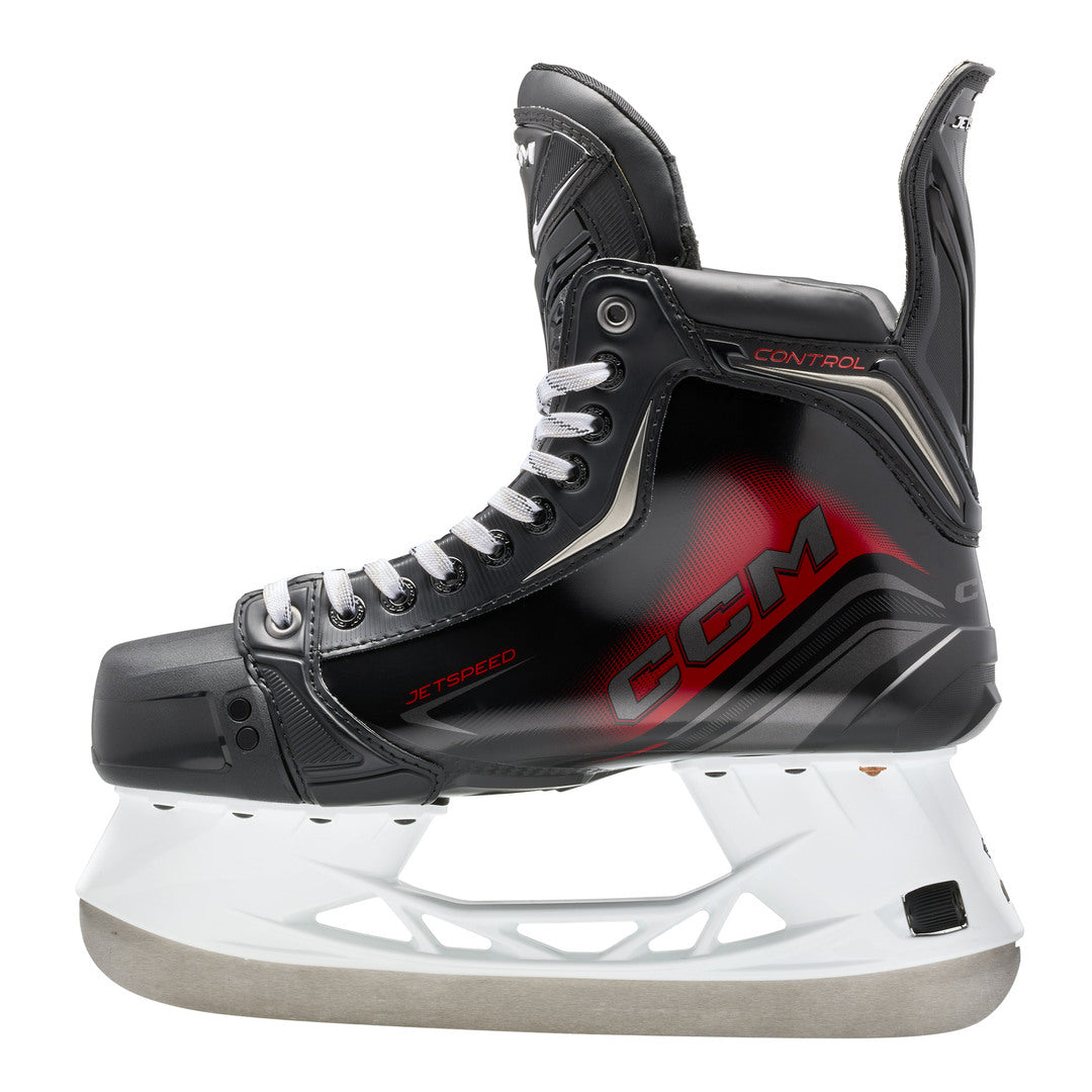 CCM Junior JETSPEED Control Hockey Player Skates 2025 black red