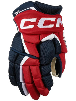 CCM Junior JETSPEED FT6 Hockey Player Gloves navy red white