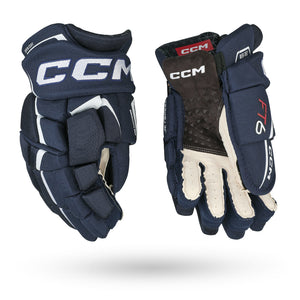 CCM Junior JETSPEED FT6 Hockey Player Gloves navy white