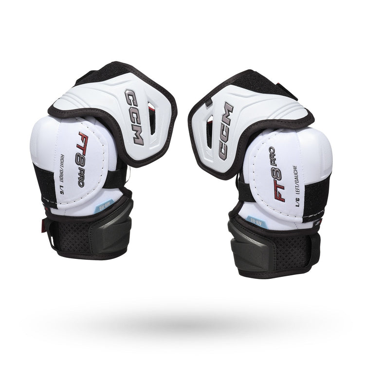 CCM Junior JETSPEED FT8 Pro Hockey Player Elbow Pads white