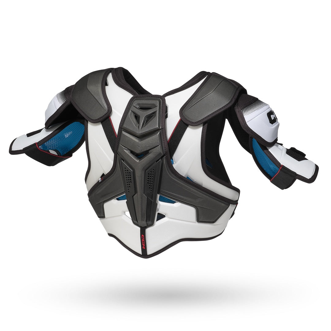 CCM Junior JETSPEED FT8 Pro Hockey Player Shoulder Pads white black