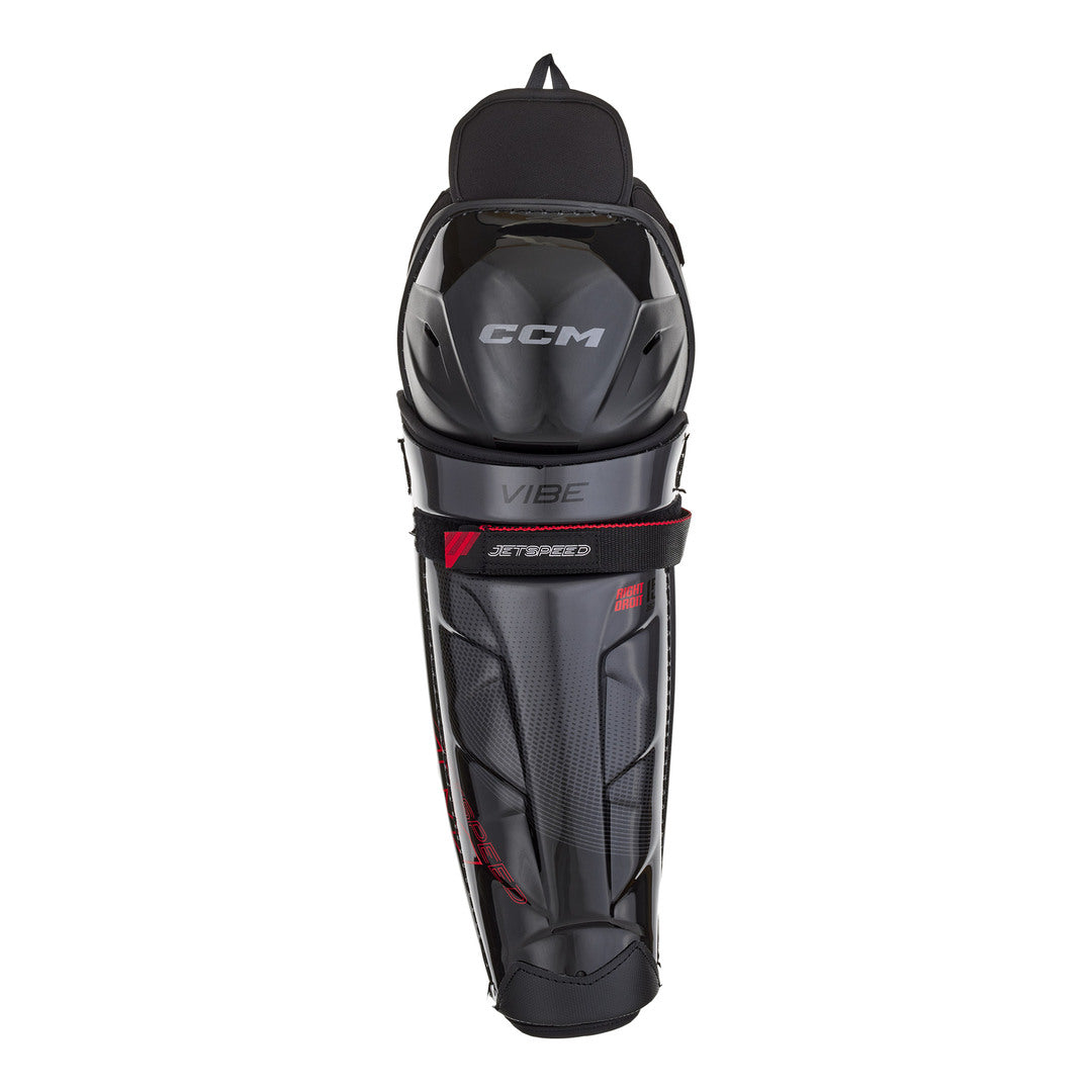 CCM Junior JETSPEED Vibe Hockey Player Shin Guards black 2025