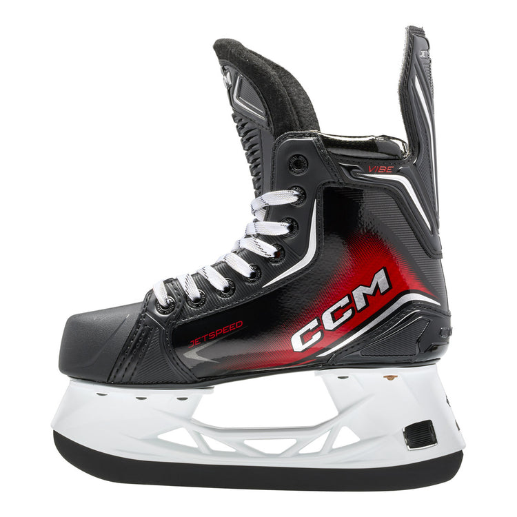 CCM Junior JETSPEED Vibe Hockey Player Skates 2025 black red