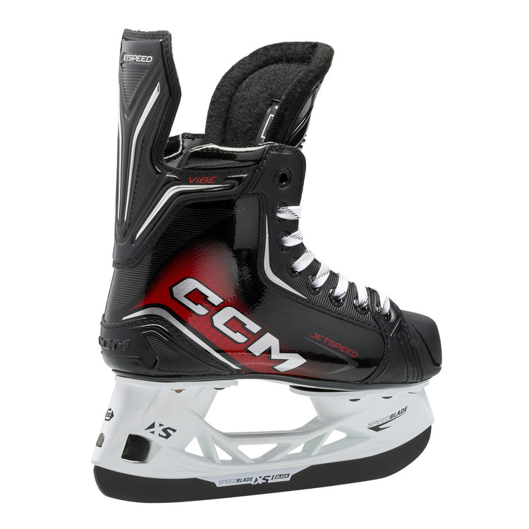 CCM Junior JETSPEED Vibe Hockey Player Skates 2025 black red