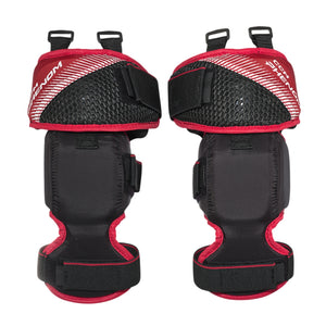 CCM Junior Phenom Hockey Goalie Knee Pad black red