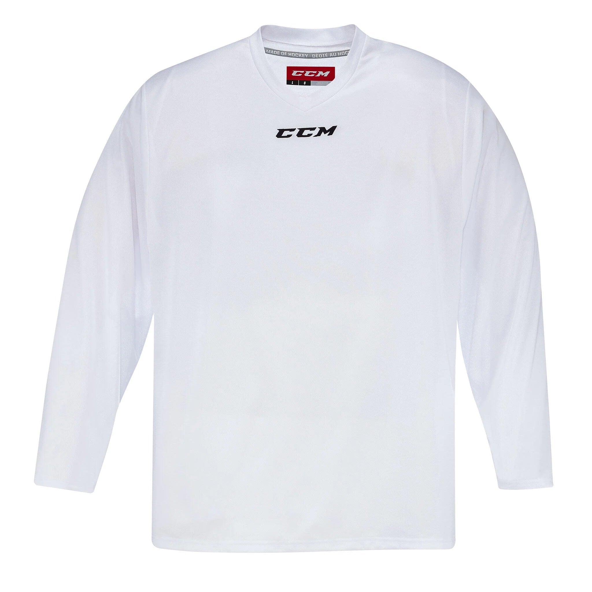 CCM Junior Quicklite 5000 Hockey Practice Jersey White