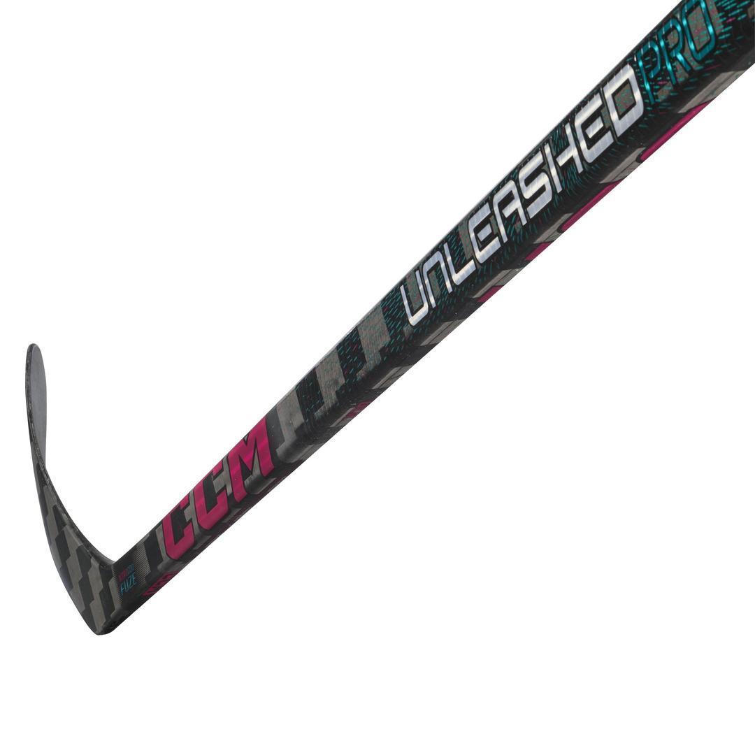 CCM Junior Ribcor Trigger Unleashed Pro Hockey Player Stick black pink