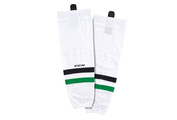 CCM Junior SX8000 Gamewear Hockey Sock Dallas White