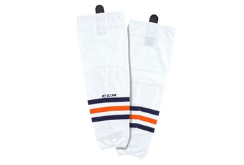 CCM Junior SX8000 Gamewear Hockey Sock Oilers White
