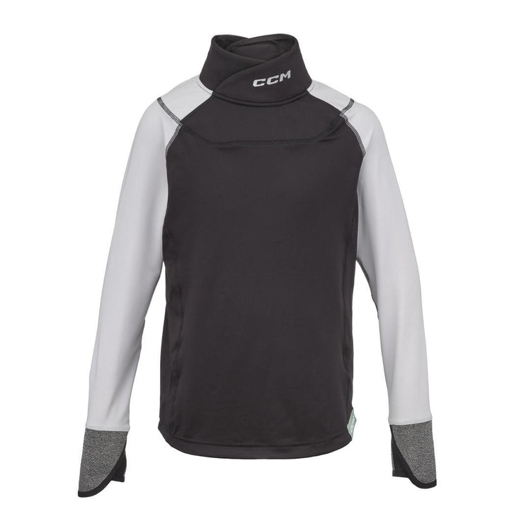 CCM Junior FTW Long Sleeve Hockey Baselayer Top black grey