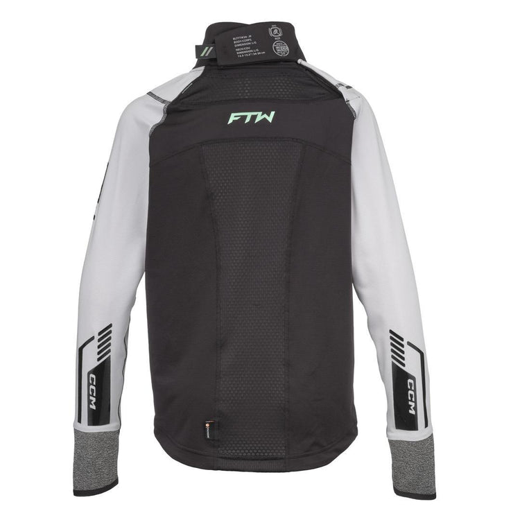 CCM Junior FTW Long Sleeve Hockey Baselayer Top black grey