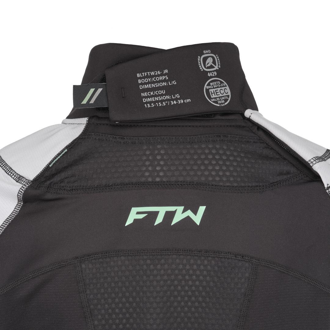CCM Junior FTW Long Sleeve Hockey Baselayer Top black grey